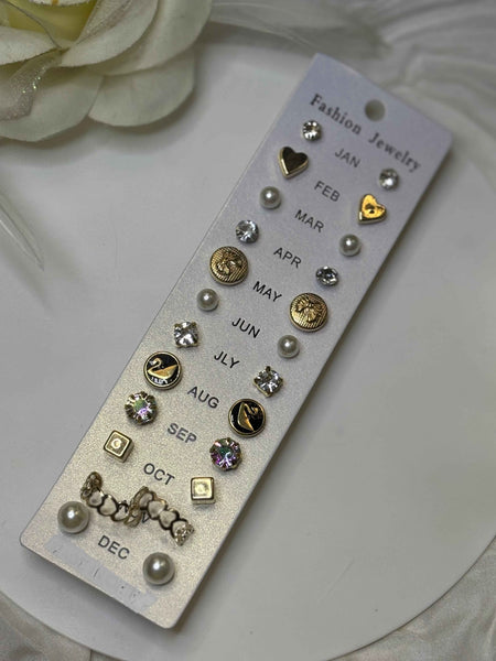 12 Pair Earrings Set