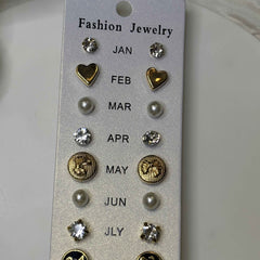 12 Pair Earrings Set