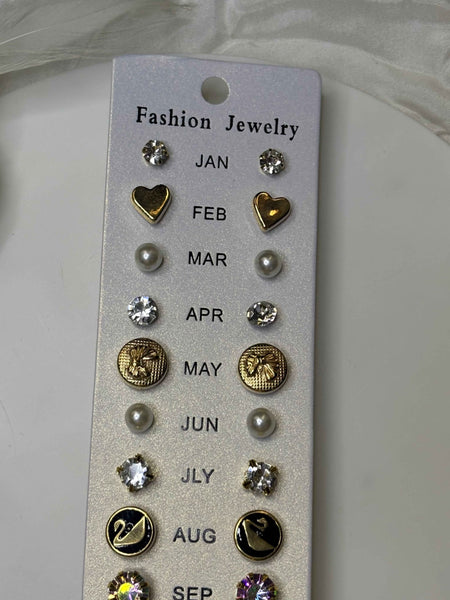 12 Pair Earrings Set