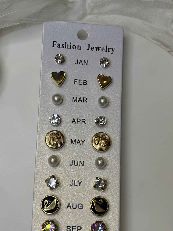 12 Pair Earrings Set
