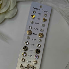 12 Pair Earrings Set