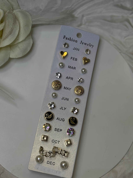 12 Pair Earrings Set