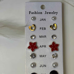 12 Pair Earrings Set