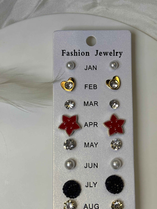 12 Pair Earrings Set