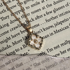 Antique Gold Blossom Square Pendant - Kridha