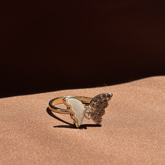Butterfly Gold Plated Ring - Kridha
