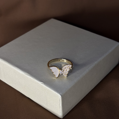 Butterfly Gold Plated Ring - Kridha