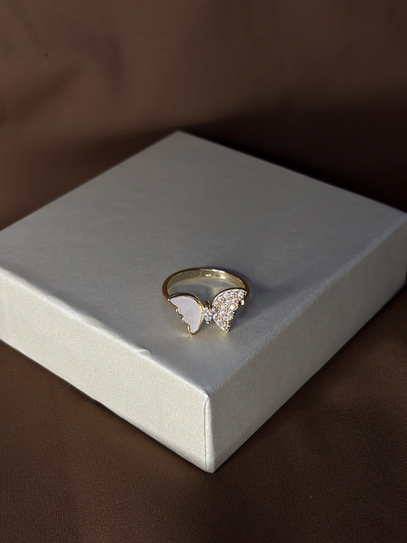 Butterfly Gold Plated Ring - Kridha