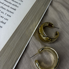 Muse Gold Plated Hoops - Kridha