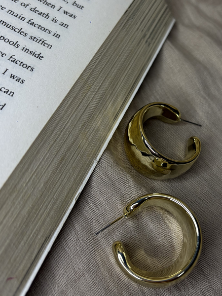 Muse Gold Plated Hoops - Kridha