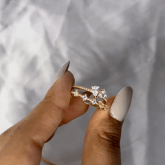 Crown Gold Plated Ring - Kridha