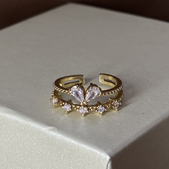 Crown Gold Plated Ring