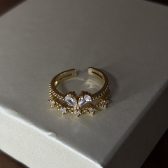 Crown Gold Plated Ring