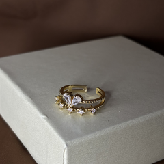 Crown Gold Plated Ring