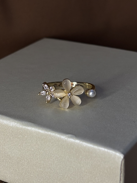 Flower Essence Gold Plated Ring