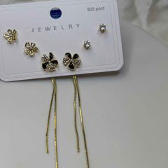 Flower Stud Earrings Set