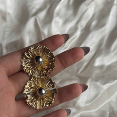 Golden Bloom Radiance Earrings