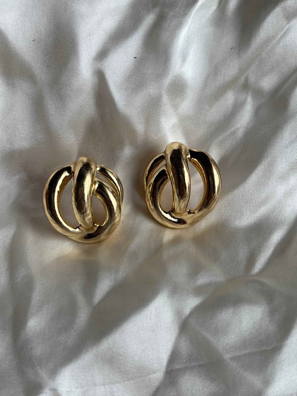 Golden Knot Elegance Earrings