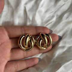 Golden Knot Elegance Earrings