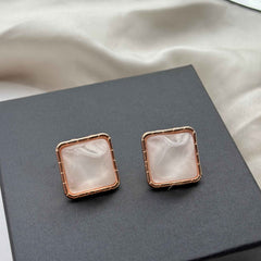 Golden Mist Stud Earrings