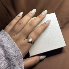 Heart Charm Gold Plated Ring - Kridha
