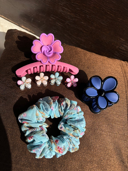 Floral Grace 4-in-1 Hair Accessory Set