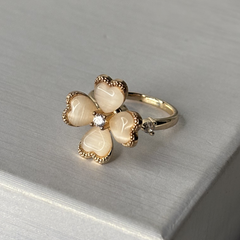 Ivory Blossom Spinner Ring