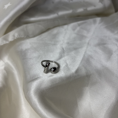 Nova Twin Silver Steel Statement Ring - Kridha