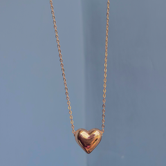 Love & Heart Gold Plated Necklace