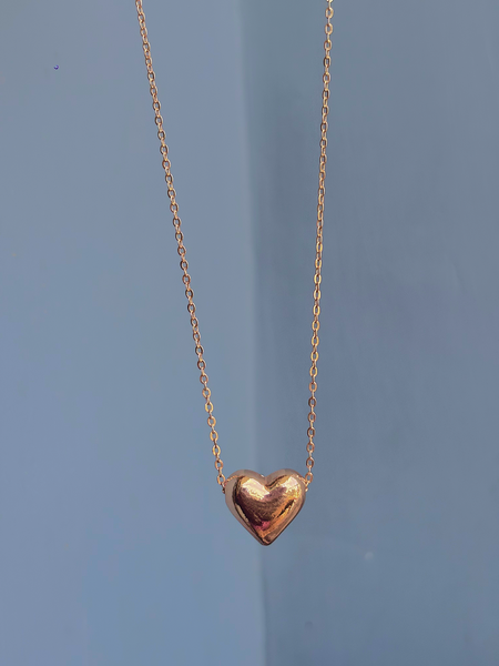 Love & Heart Gold Plated Necklace