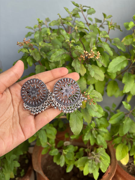 Mandala Ghungroo Studs