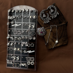 6 in One Oxidised Silver Set – Jhumka, Bracelet, Necklace + 3 Surprises - Kridha