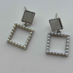 Pearl Frame Earrings