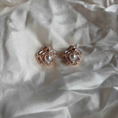 Regal Pearl Hexa Studs