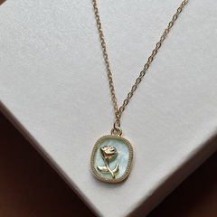 Rose Vintage Gold Plated Pendant - Kridha