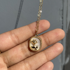 Rose Vintage Gold Plated Pendant