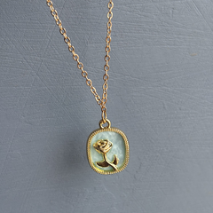 Rose Vintage Gold Plated Pendant - Kridha