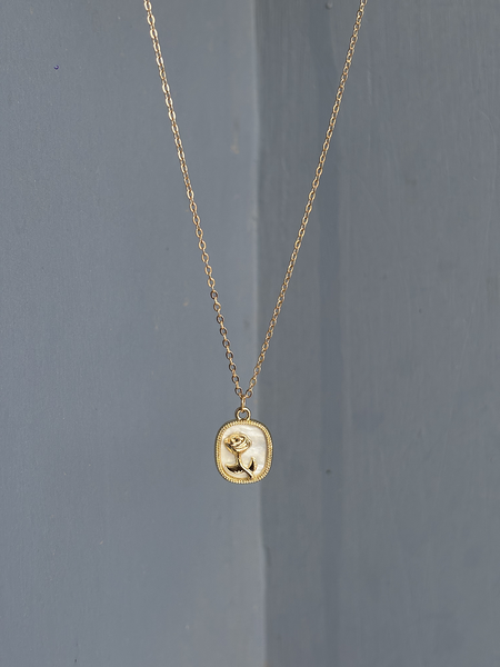Rose Vintage Gold Plated Pendant