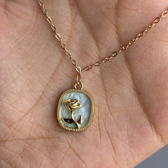 Rose Vintage Gold Plated Pendant