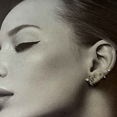 Silver Charm Trio Earrings Set