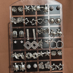 6 in One Oxidised Silver Set – Jhumka, Bracelet, Necklace + 3 Surprises - Kridha