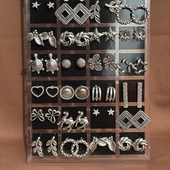 6 in One Oxidised Silver Set – Jhumka, Bracelet, Necklace + 3 Surprises - Kridha