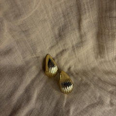 Teardrop Gold Plated Earring - Kridha