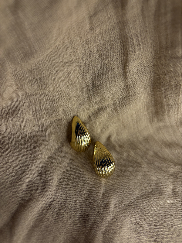 Teardrop Gold Plated Earring - Kridha
