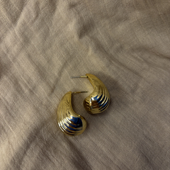 Teardrop Gold Plated Earring - Kridha
