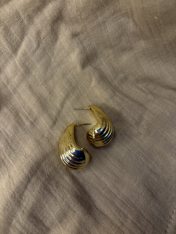 Teardrop Gold Plated Earring - Kridha