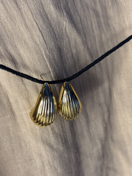 Teardrop Gold Plated Earring - Kridha