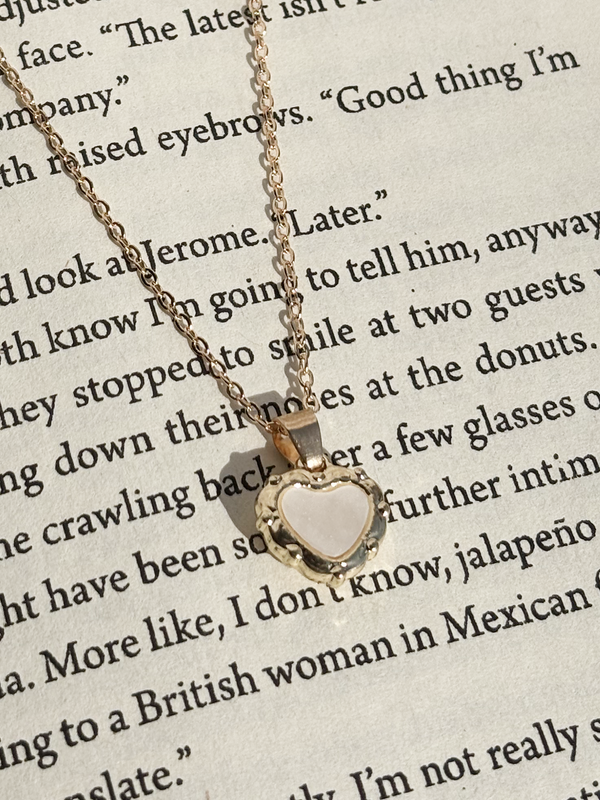 Vintage Golden Heart Charm Pendant