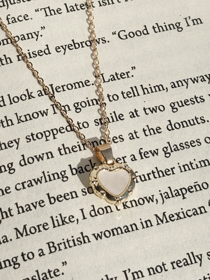 Vintage Golden Heart Charm Pendant