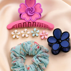 Floral Grace 4-in-1 Hair Accessory Set